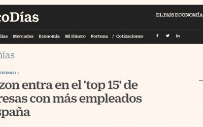 Amazon entra en el ‘top 15’ de empresas con más empleados en España